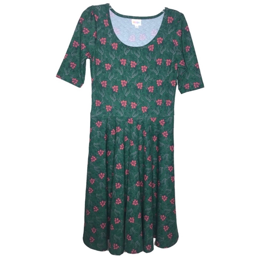 LulaRoe Nicole Floral Dress